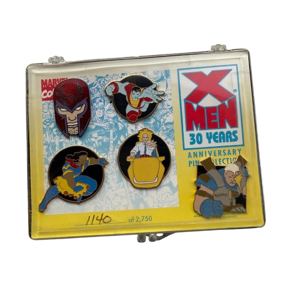 Marvel X-Men 30 Years Anniversary Pin Collection Limited Edition Set 1140 Of 275